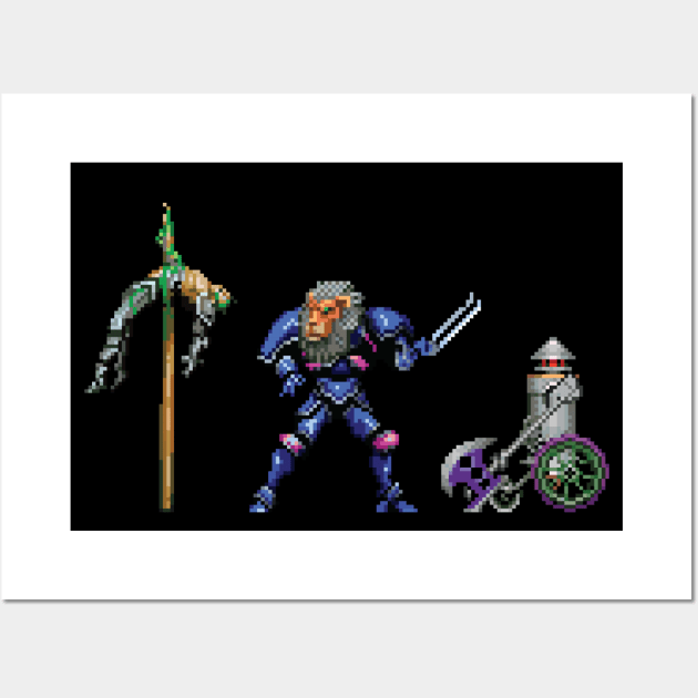 Castlevania Scarecrow, Lion, and Tin Man Wall Art by inotyler